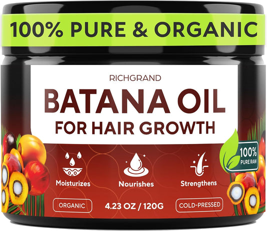 Batana Oil for Hair Growth - 100% Raw & Organic Dr Sebi Batana Oil